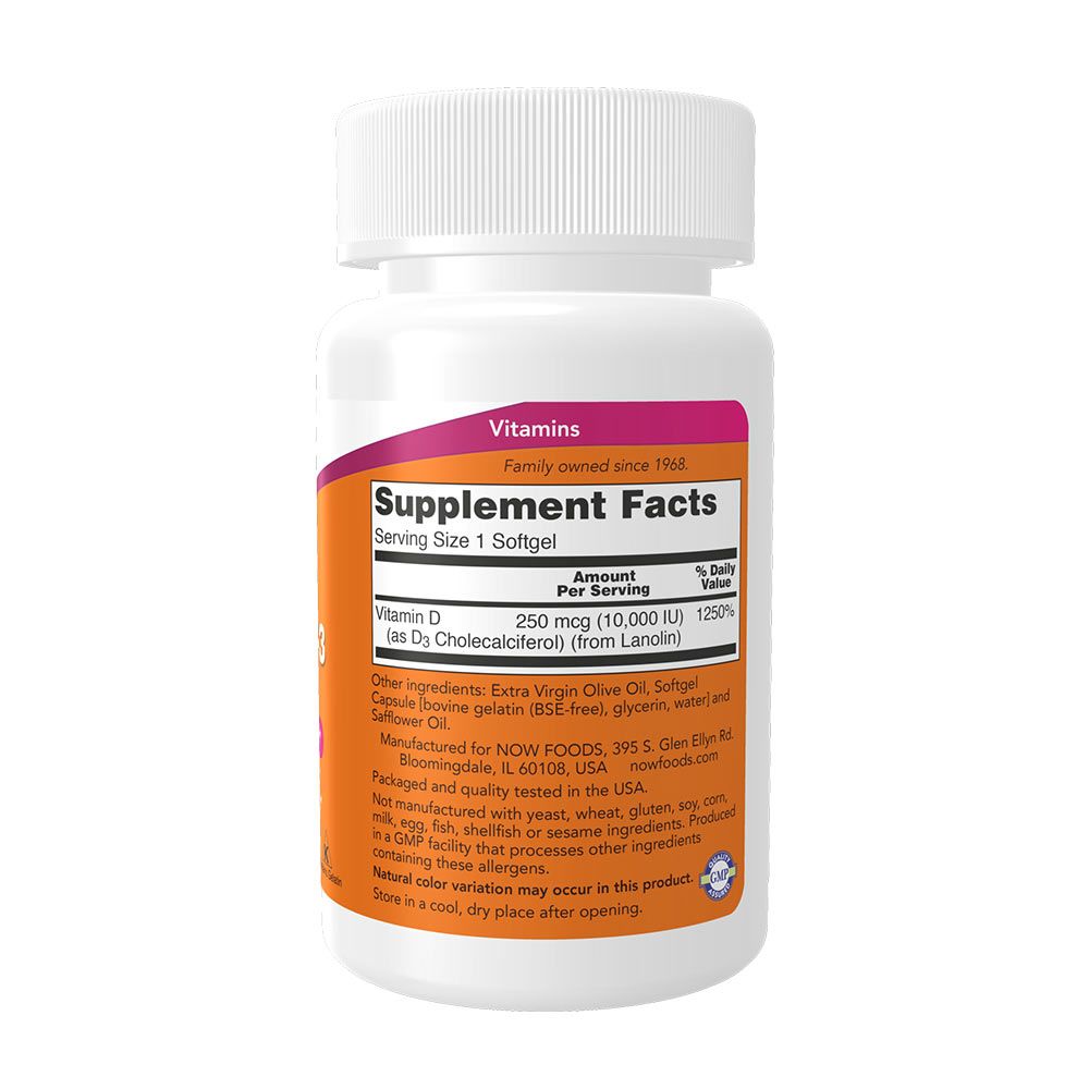 NOW - D-VITAMIN 10000 NE - 30 KAPSZULA NOW - D-VITAMIN 10000 NE - 30 KAPSZULA