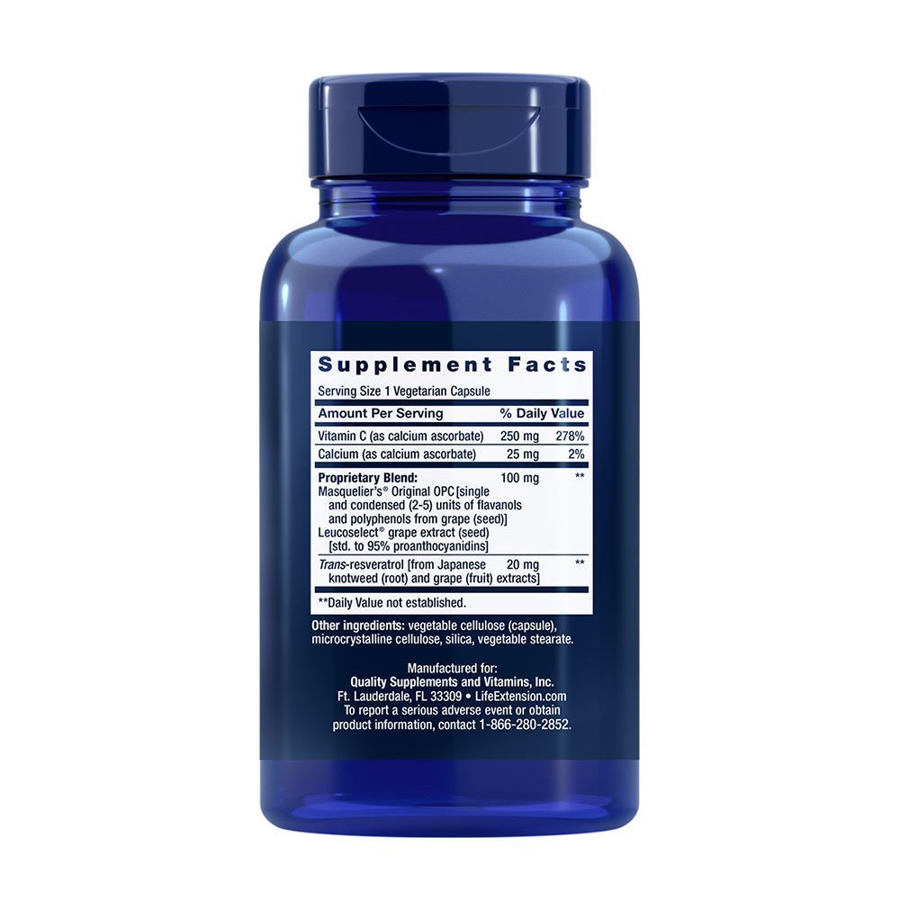 LIFE EXTENSION - GRAPESEED EXTRACT - 60 KAPSZULA