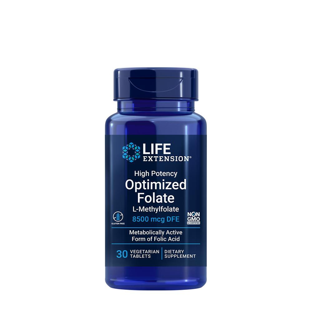 LIFE EXTENSION - HIGH POTENCY OPTIMIZED FOLATE - 30 TABLETTA LIFE EXTENSION - HIGH POTENCY OPTIMIZED FOLATE - 30 TABLETTA