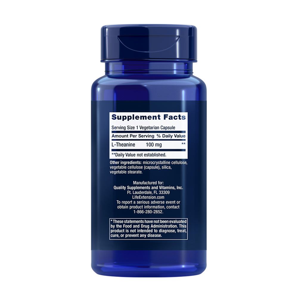 LIFE EXTENSION - L-THEANINE - 60 KAPSZULA LIFE EXTENSION - L-THEANINE - 60 KAPSZULA