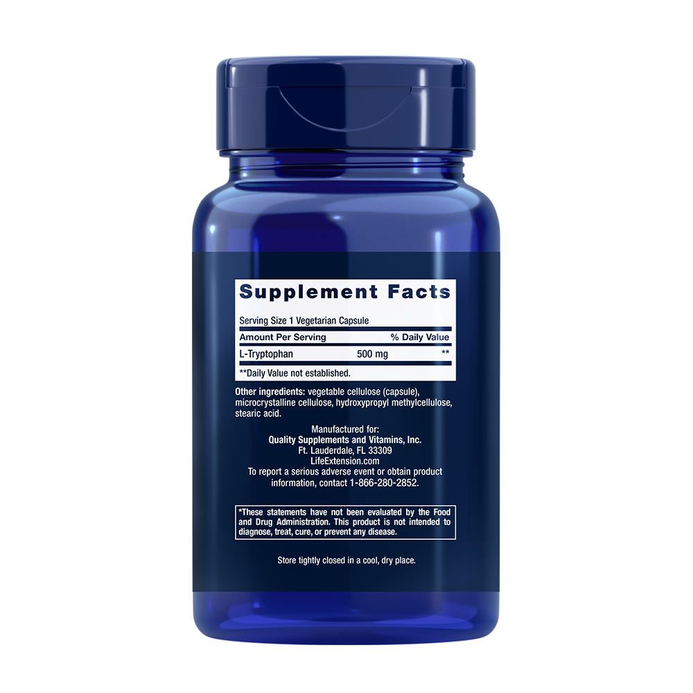 LIFE EXTENSION - L-TRYPTOPHAN - 90 KAPSZULA LIFE EXTENSION - L-TRYPTOPHAN - 90 KAPSZULA