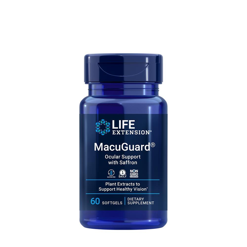 LIFE EXTENSION - MACUGUARD OCULAR SUPPORT WITH SAFFRON - 60 KAPSZULA LIFE EXTENSION - MACUGUARD OCULAR SUPPORT WITH SAFFRON - 60 KAPSZULA