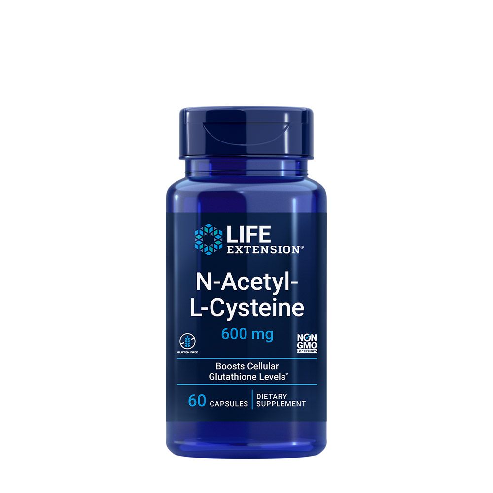 LIFE EXTENSION - N-ACETYL-L-CYSTEINE 600 MG - 60 KAPSZULA LIFE EXTENSION - N-ACETYL-L-CYSTEINE 600 MG - 60 KAPSZULA