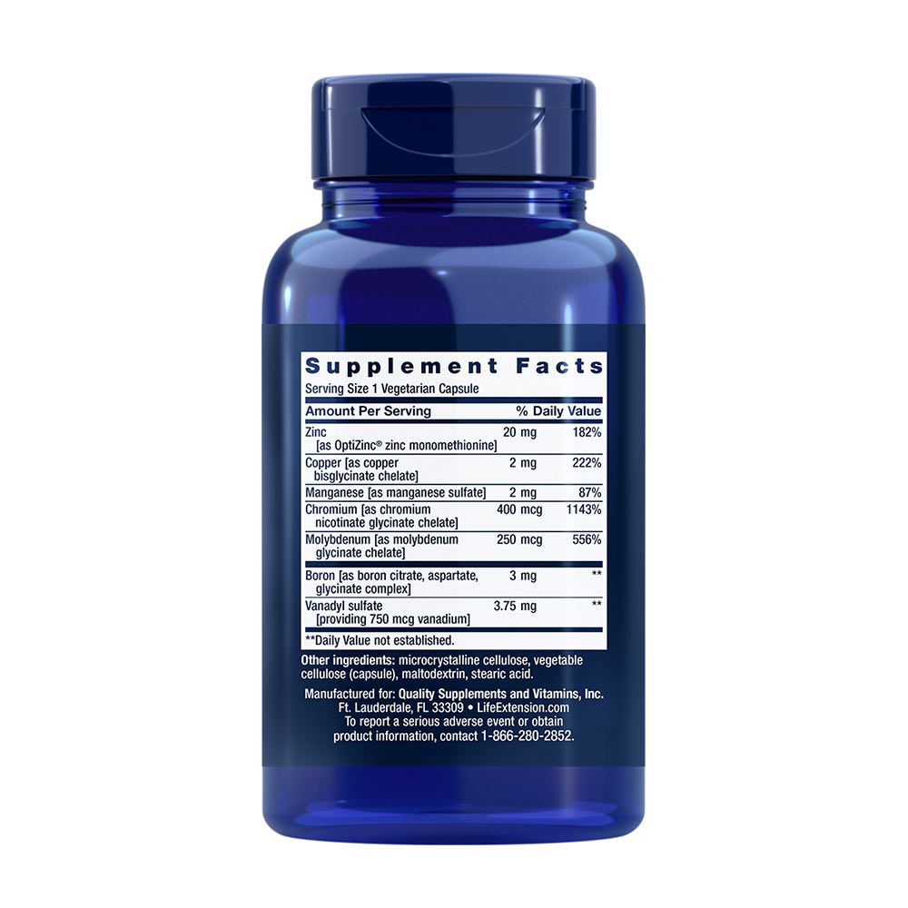 LIFE EXTENSION - ONLY TRACE MINERALS - 90 KAPSZULA LIFE EXTENSION - ONLY TRACE MINERALS - 90 KAPSZULA