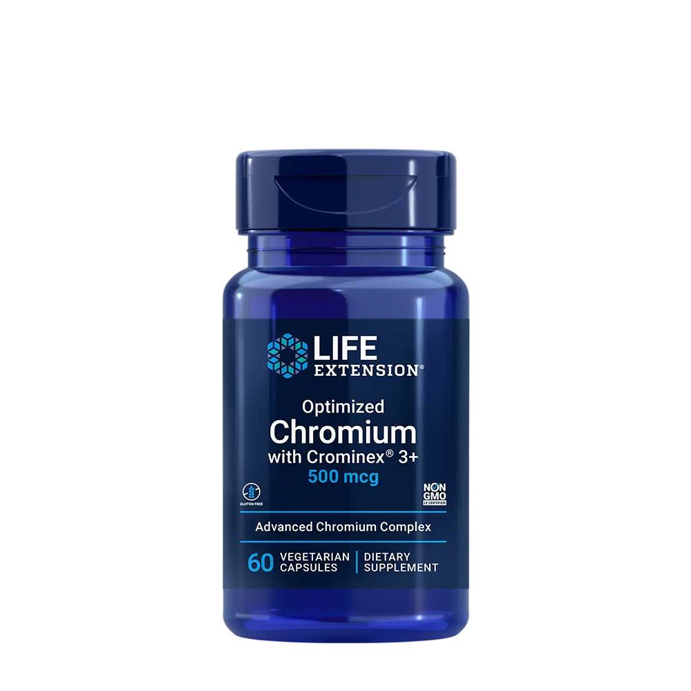LIFE EXTENSION - OPTIMIZED CHROMIUM WITH CROMINEX 3+ - 60 KPASZULA LIFE EXTENSION - OPTIMIZED CHROMIUM WITH CROMINEX 3+ - 60 KPASZULA