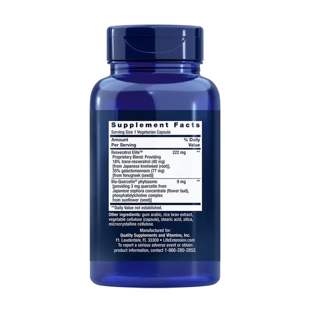 LIFE EXTENSION - OPTIMIZED RESVERATROL ELITE - 60 KAPSZULA LIFE EXTENSION - OPTIMIZED RESVERATROL ELITE - 60 KAPSZULA