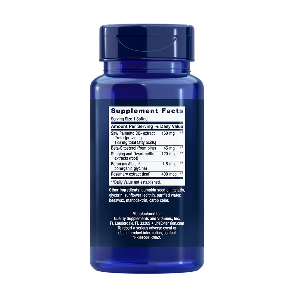 LIFE EXTENSION - PALMETTOGUARD SAW PALMETTO, NETTLE ROOT AND BETA-SITOSTEROL - 60 KAPSZULA LIFE EXTENSION - PALMETTOGUARD SAW PALMETTO, NETTLE ROOT AND BETA-SITOSTEROL - 60 KAPSZULA