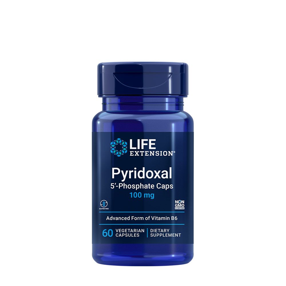 LIFE EXTENSION - PYRIDOXAL 5'-PHOSPHATE CAPS 100 MG - 60 KAPSZULA LIFE EXTENSION - PYRIDOXAL 5'-PHOSPHATE CAPS 100 MG - 60 KAPSZULA
