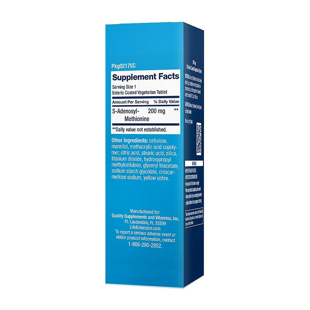 LIFE EXTENSION - SAME 200 MG (S-ADENOSYL-METHIONINE) - 30 TABLETTA LIFE EXTENSION - SAME 200 MG (S-ADENOSYL-METHIONINE) - 30 TABLETTA