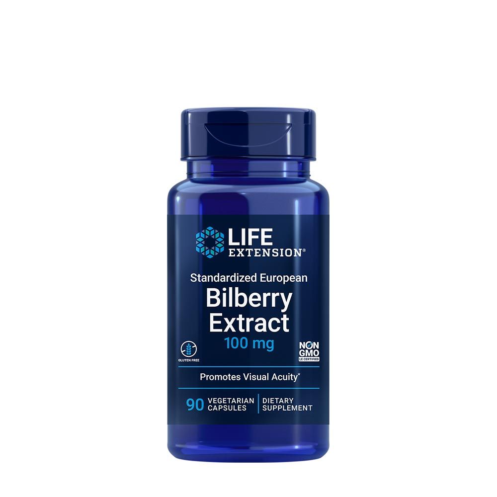 LIFE EXTENSION - STANDARDIZED EUROPEAN BILBERRY EXTRACT - 90 KAPSZULA LIFE EXTENSION - STANDARDIZED EUROPEAN BILBERRY EXTRACT - 90 KAPSZULA