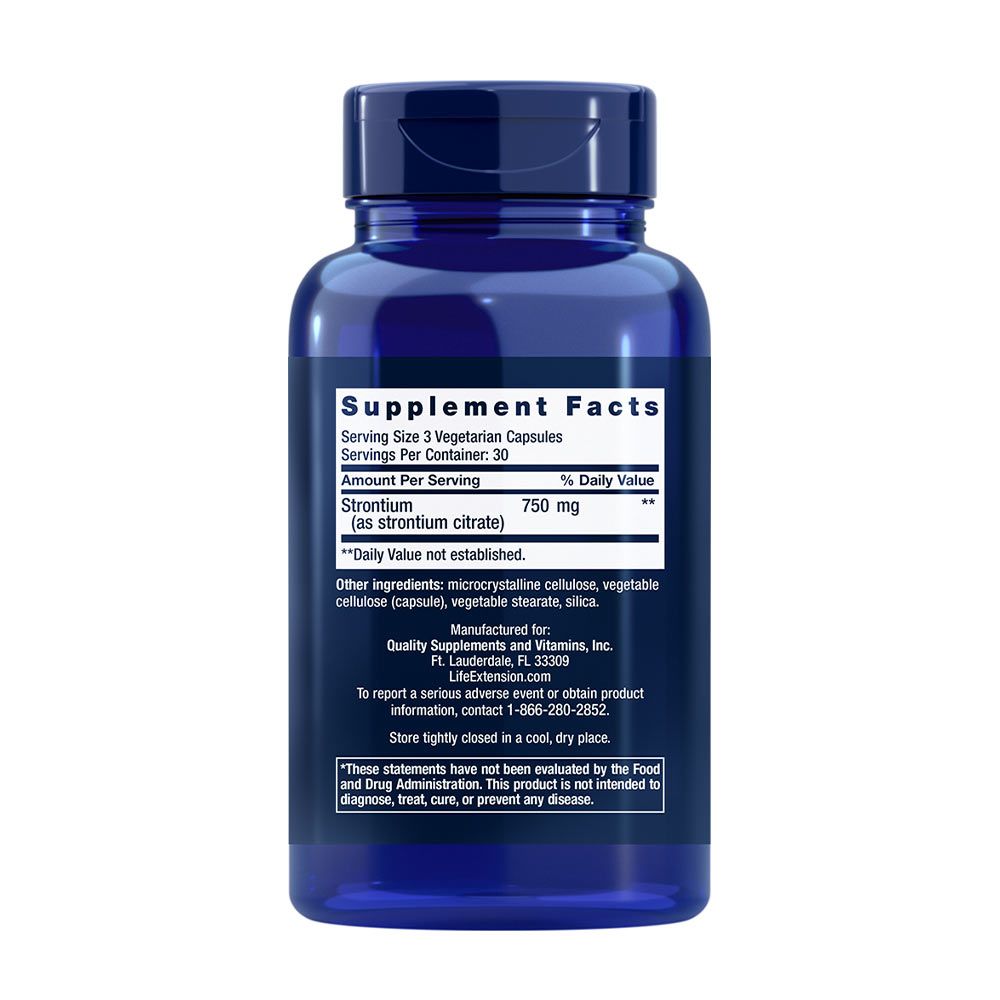 LIFE EXTENSION - STRONTIUM 750 MG - 90 VEG KAPSZULA LIFE EXTENSION - STRONTIUM 750 MG - 90 VEG KAPSZULA