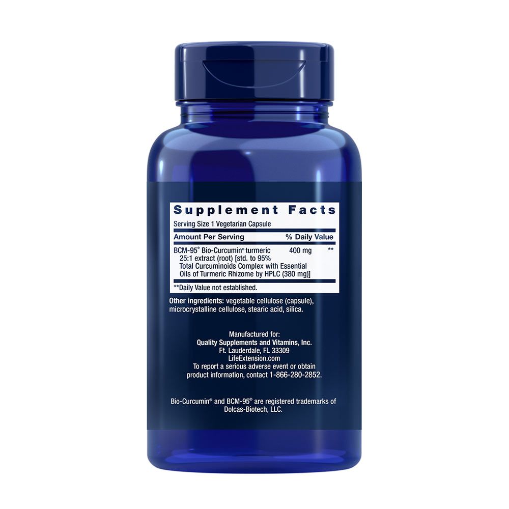 LIFE EXTENSION - SUPER BIO-CURCUMIN TURMERIC EXTRACT - 60 KAPSZULA LIFE EXTENSION - SUPER BIO-CURCUMIN TURMERIC EXTRACT - 60 KAPSZULA
