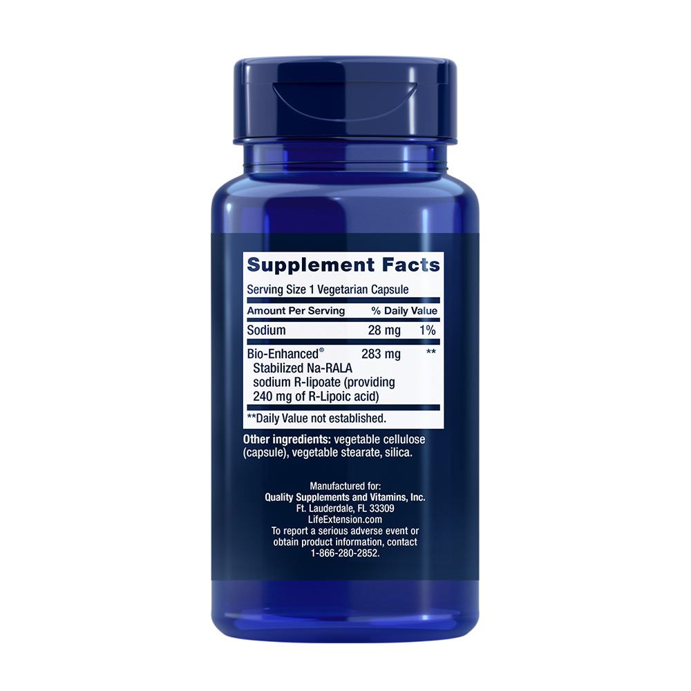 LIFE EXTENSION - SUPER R-LIPOIC ACID 240 MG - 60 VEG KAPSZULA LIFE EXTENSION - SUPER R-LIPOIC ACID 240 MG - 60 VEG KAPSZULA