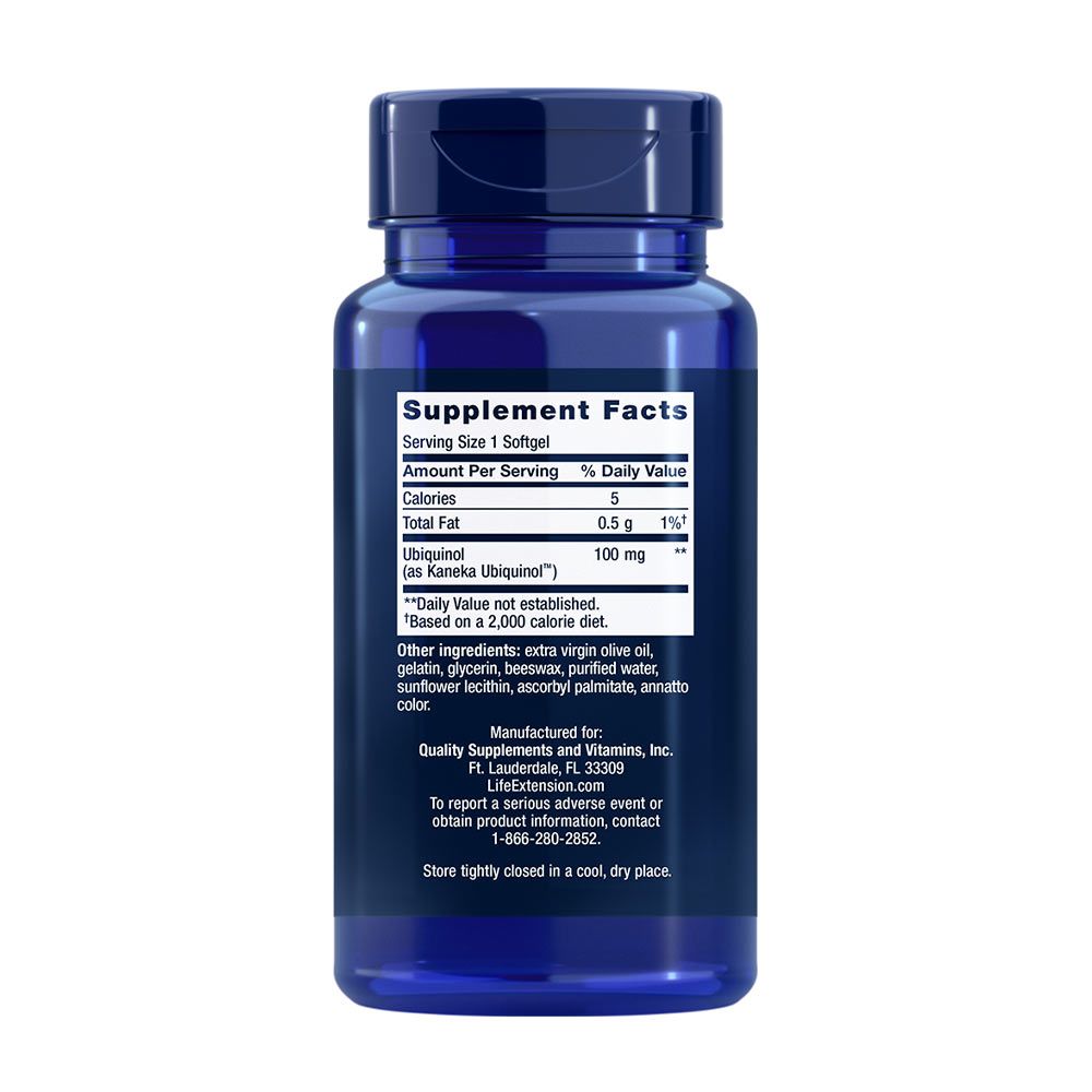 LIFE EXTENSION - SUPER UBIQUINOL COQ10 100 MG - 60 KAPSZULA LIFE EXTENSION - SUPER UBIQUINOL COQ10 100 MG - 60 KAPSZULA