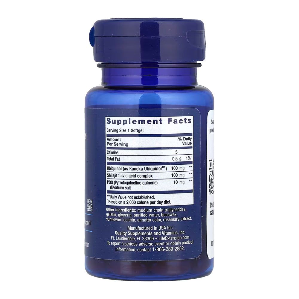 LIFE EXTENSION - SUPER UBIQUINOL COQ10 WITH PQQ 100 MG - 30 KAPSZULA LIFE EXTENSION - SUPER UBIQUINOL COQ10 WITH PQQ 100 MG - 30 KAPSZULA