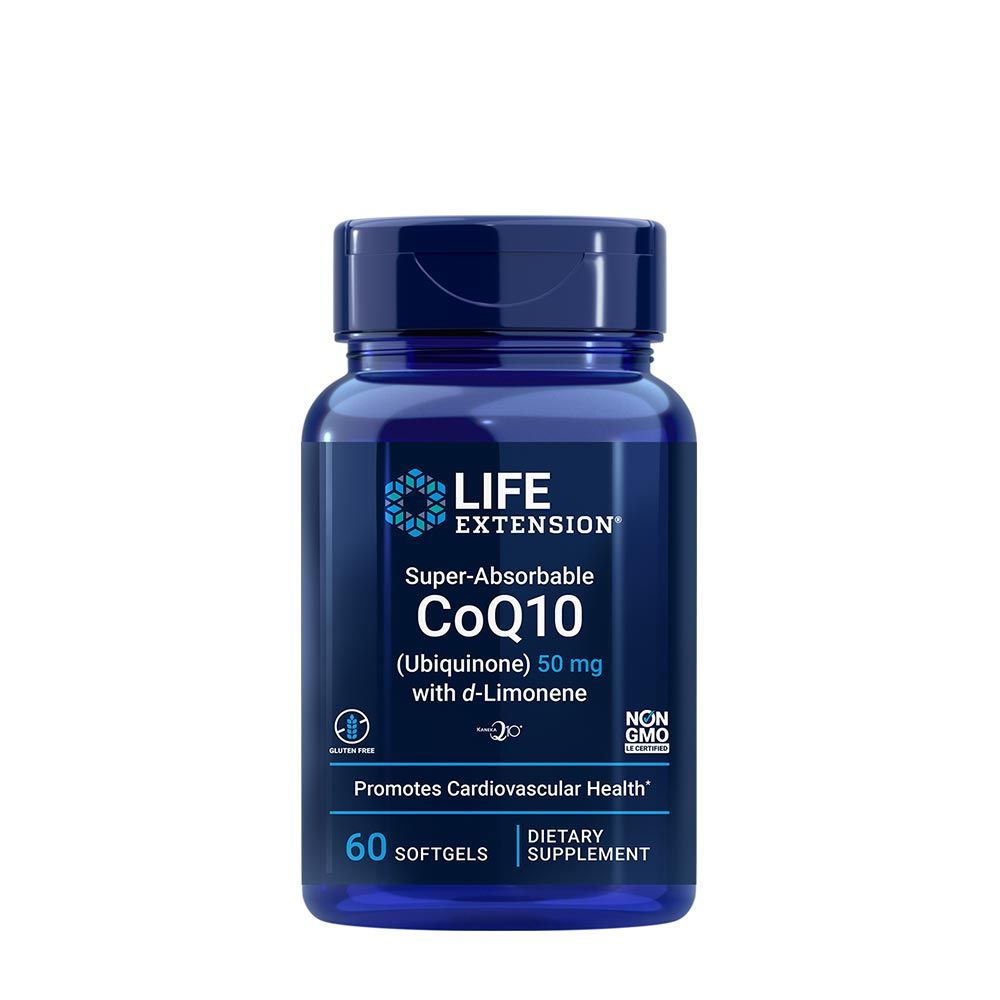 LIFE EXTENSION - SUPER-ABSORBABLE COQ10 (UBIQUINONE) WITH D-LIMONENE - 60 KAPSZULA LIFE EXTENSION - SUPER-ABSORBABLE COQ10 (UBIQUINONE) WITH D-LIMONENE - 60 KAPSZULA