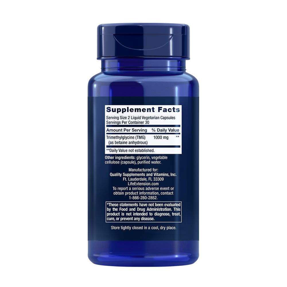 LIFE EXTENSION - TMG 500 MG - 60 KAPSZULA LIFE EXTENSION - TMG 500 MG - 60 KAPSZULA