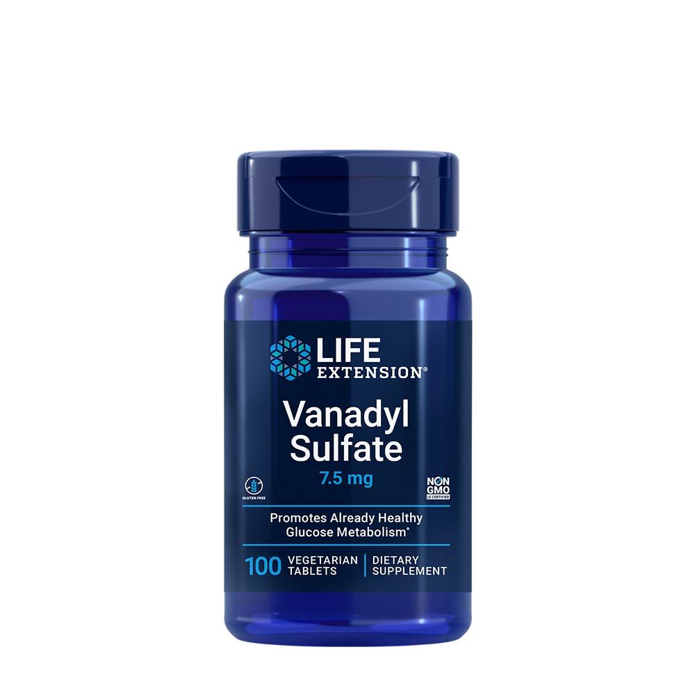 LIFE EXTENSION - VANADYL SULFATE 7.5 MG - 100 TABLETTA LIFE EXTENSION - VANADYL SULFATE 7.5 MG - 100 TABLETTA