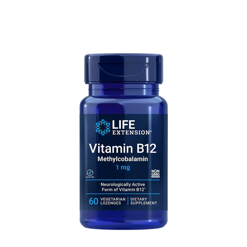LIFE EXTENSION - VITAMIN B12 METHYLCOBALAMIN 1 MG - 60 KAPSZULA LIFE EXTENSION - VITAMIN B12 METHYLCOBALAMIN 1 MG - 60 KAPSZULA