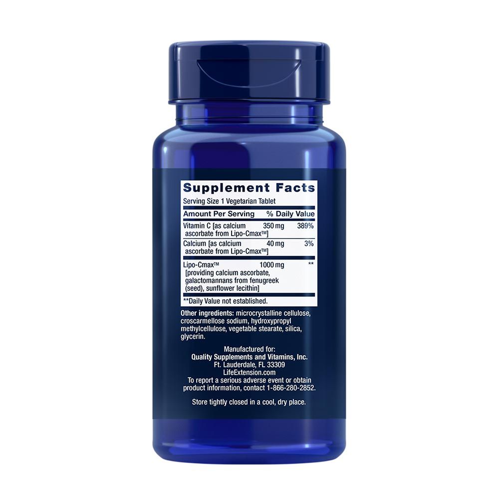 LIFE EXTENSION - VITAMIN C 24-HOUR LIPOSOMAL HYDROGEL FORMULA - 60 TABLETTA LIFE EXTENSION - VITAMIN C 24-HOUR LIPOSOMAL HYDROGEL FORMULA - 60 TABLETTA