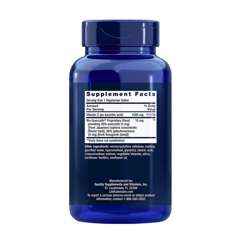 LIFE EXTENSION - VITAMIN C WITH BIO-QUERCETIN PHYTOSOME - 250 TABLETTA LIFE EXTENSION - VITAMIN C WITH BIO-QUERCETIN PHYTOSOME - 250 TABLETTA
