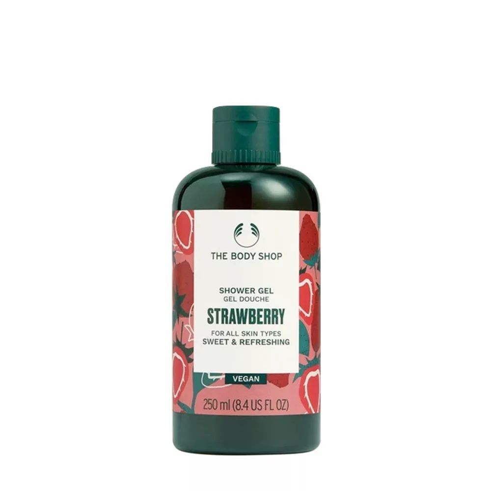 THE BODY SHOP - VEGAN STRAWBERRY SHOWER GEL - EPRES TUSFÜRDŐ - 250 ML THE BODY SHOP - VEGAN STRAWBERRY SHOWER GEL - EPRES TUSFÜRDŐ - 250 ML