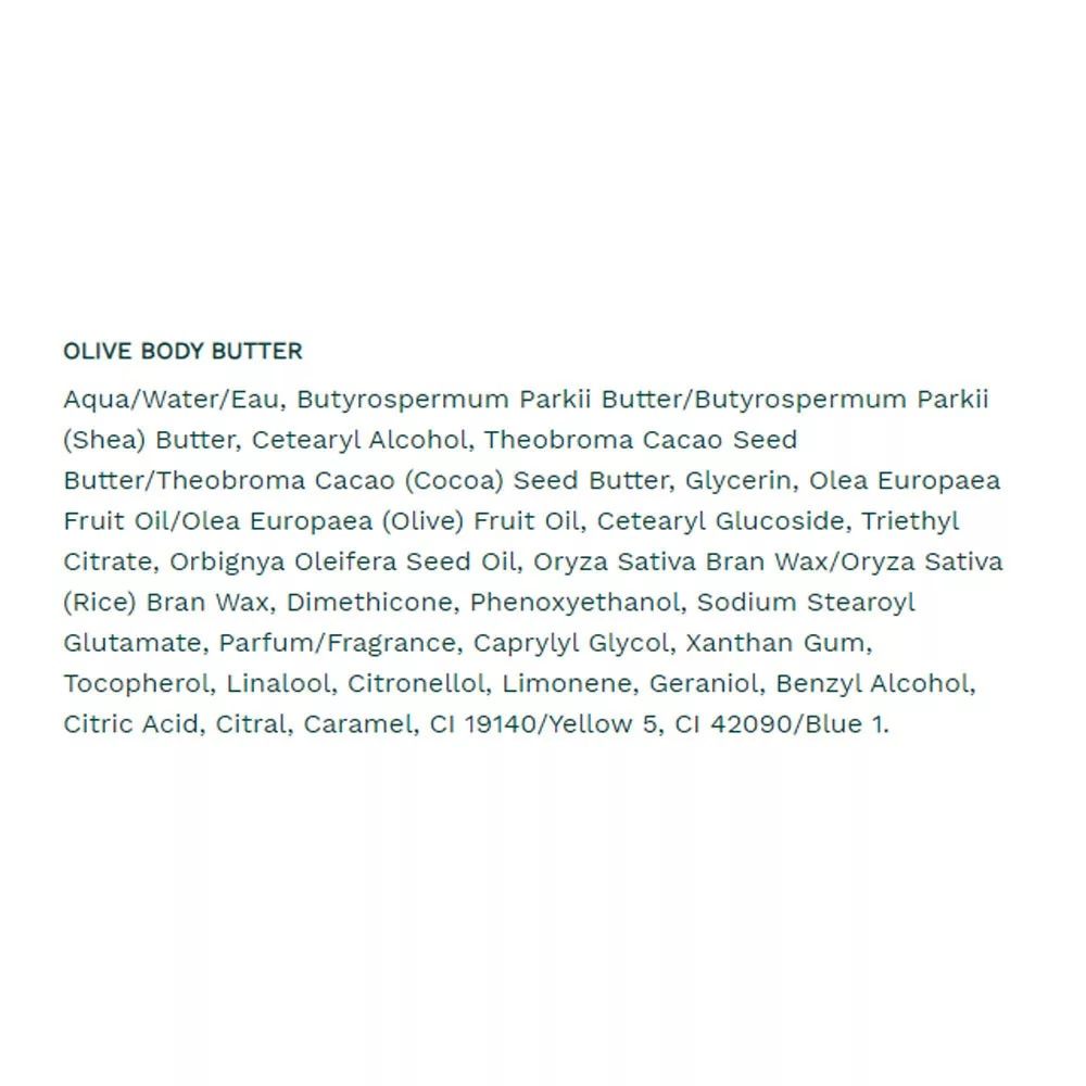 THE BODY SHOP - OLIVE BODY BUTTER - OLIVÁS TESTVAJ - 200 ML THE BODY SHOP - OLIVE BODY BUTTER - OLIVÁS TESTVAJ - 200 ML