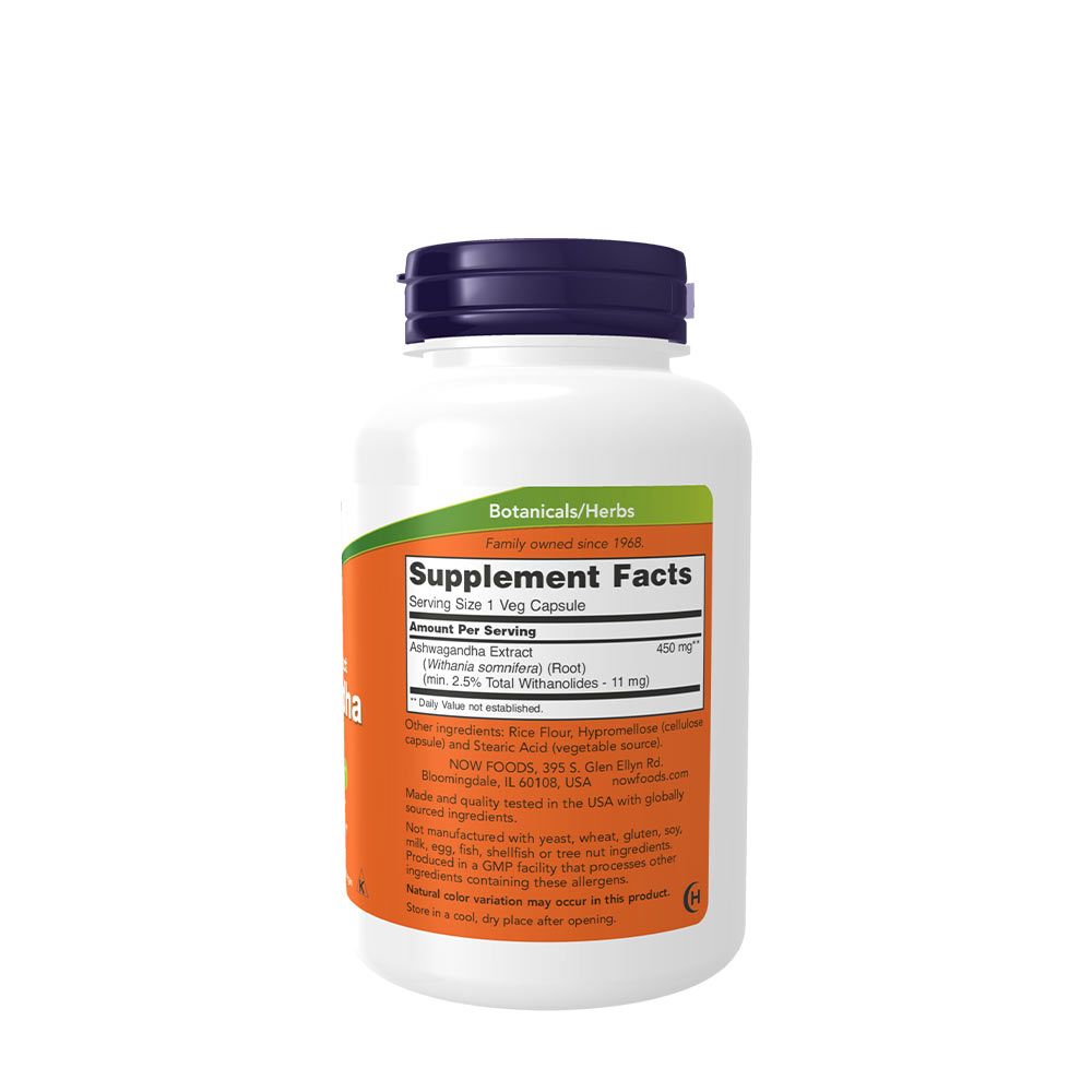 NOW - ASHWAGANDHA KIVONAT 450 MG - 180 KAPSZULA NOW - ASHWAGANDHA KIVONAT 450 MG - 180 KAPSZULA