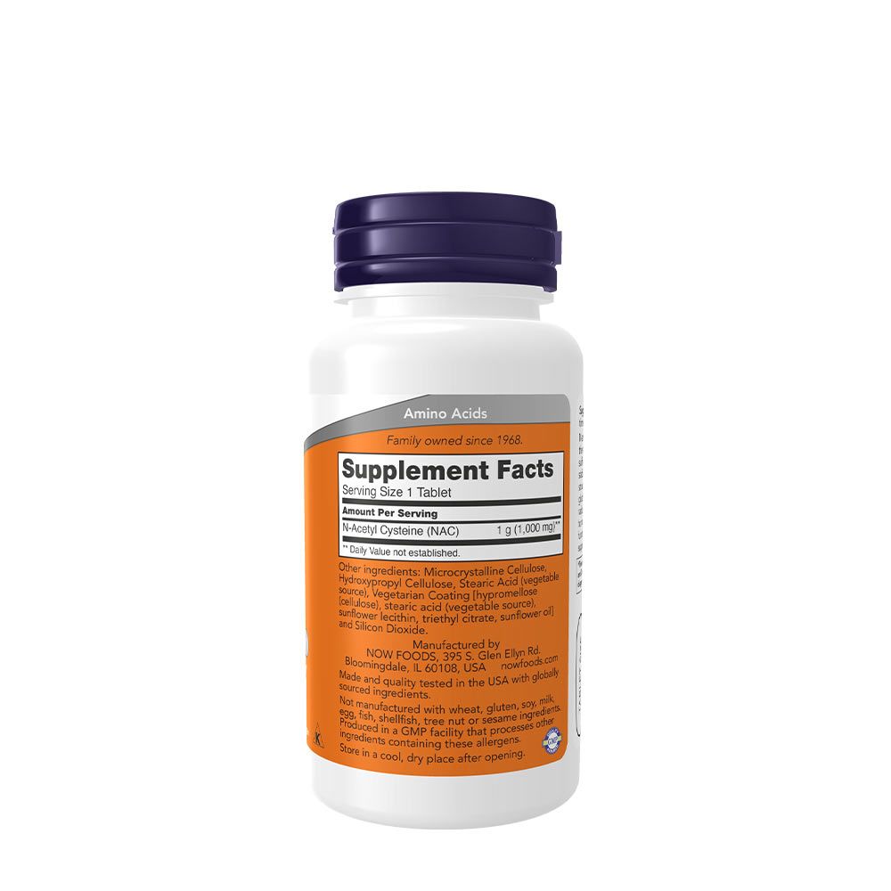 NOW - NAC - ACETYL-CYSTEINE 1000 MG - 60 TABLETTA NOW - NAC - ACETYL-CYSTEINE 1000 MG - 60 TABLETTA
