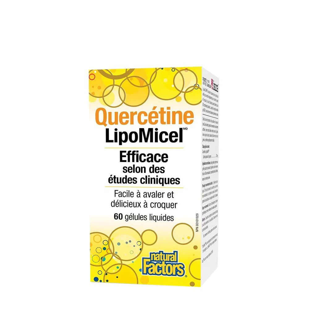 NATURAL FACTORS - QUERCETIN LIPOMICEL 250 MG - 60 KAPSZULA NATURAL FACTORS - QUERCETIN LIPOMICEL 250 MG - 60 KAPSZULA