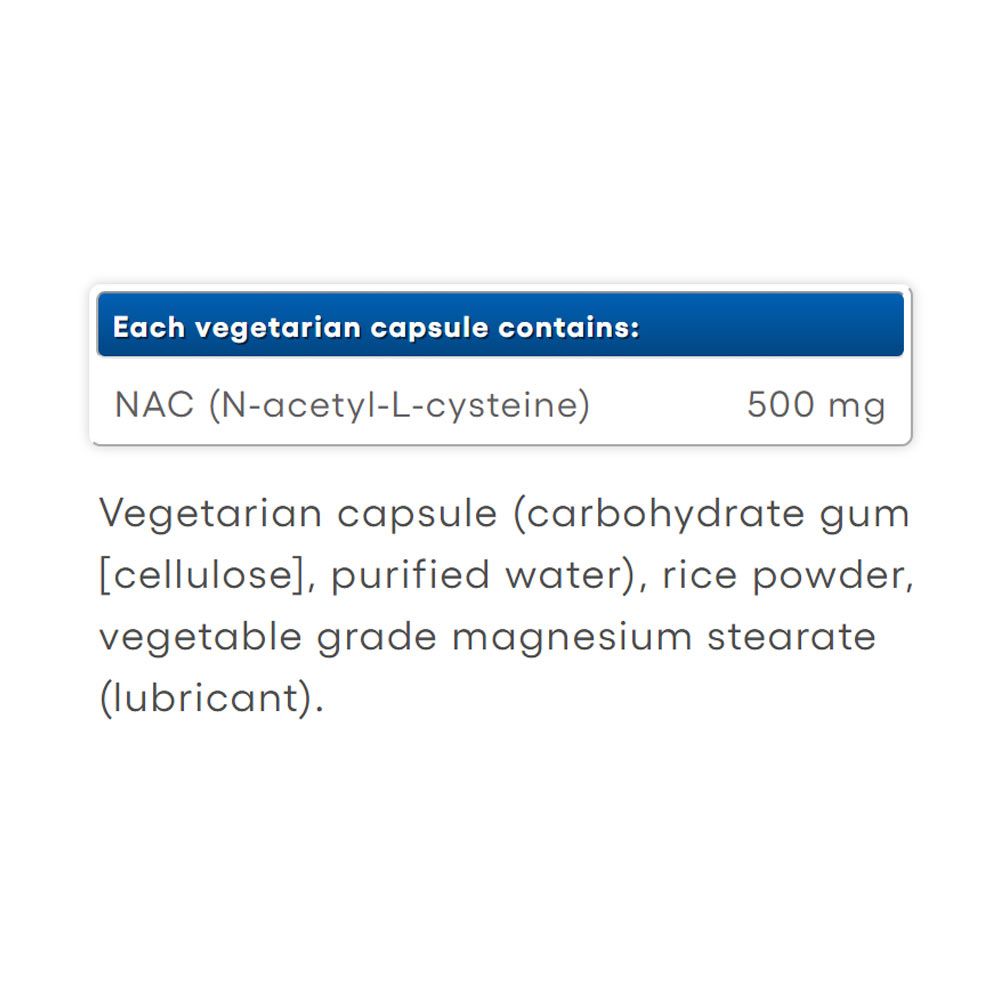 NATURAL FACTORS - N-ACETYL-L-CYSTEINE AMINO ACID 500 MG - 90 KAPSZULA NATURAL FACTORS - N-ACETYL-L-CYSTEINE AMINO ACID 500 MG - 90 KAPSZULA