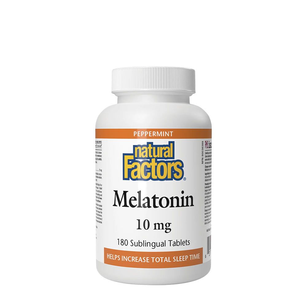 NATURAL FACTORS - MELATONIN 10 MG - 180 TABLETTA NATURAL FACTORS - MELATONIN 10 MG - 180 TABLETTA