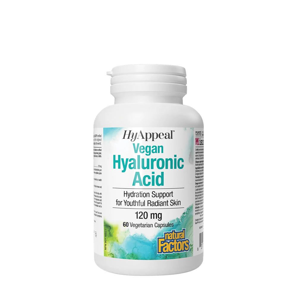 NATURAL FACTORS - HYAPPEAL VEGAN HYALURONIC ACID - 60 KAPSZULA
