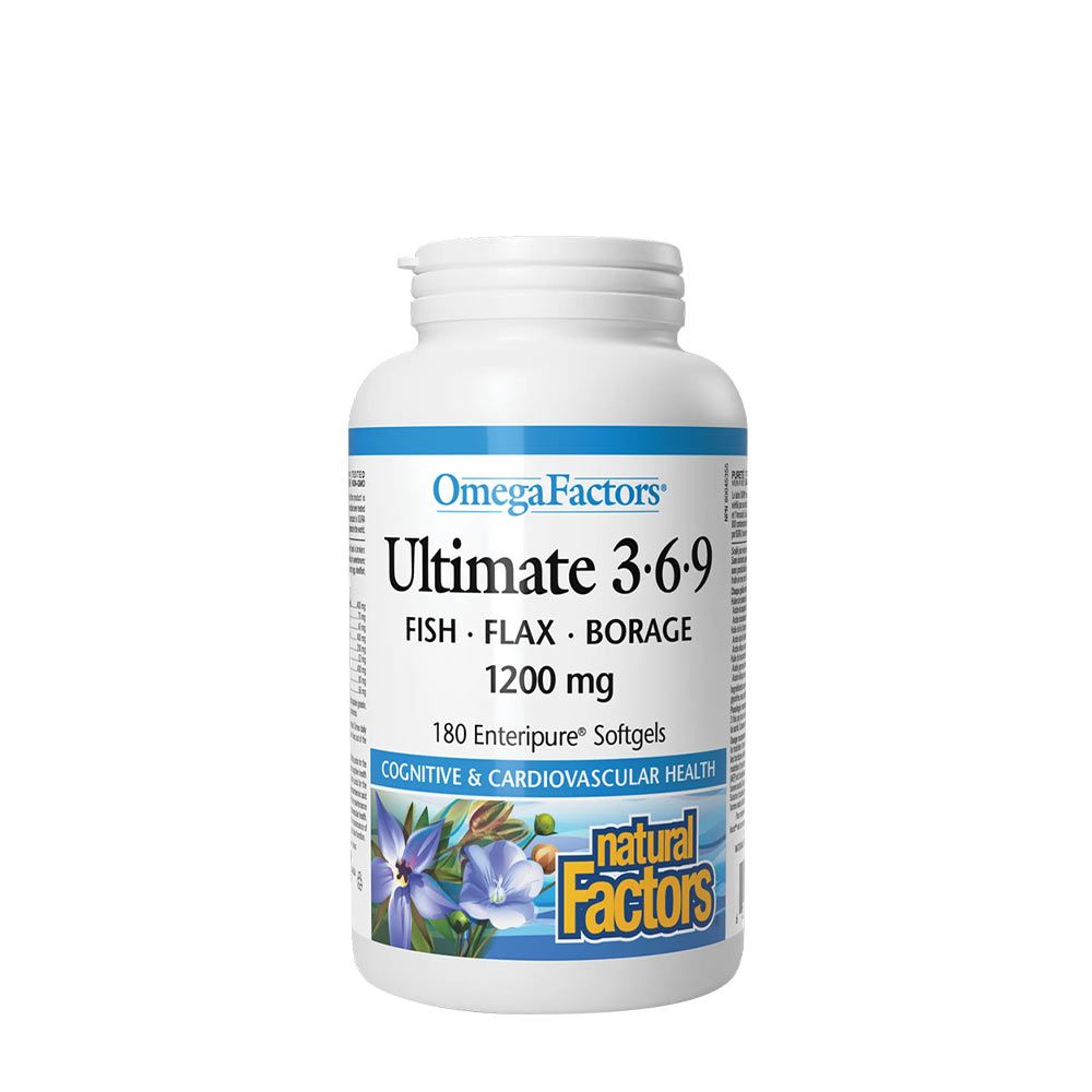 NATURAL FACTORS - ULTIMATE 3-6-9 – 1200 MG - 90 KAPSZULA NATURAL FACTORS - ULTIMATE 3-6-9 – 1200 MG - 90 KAPSZULA