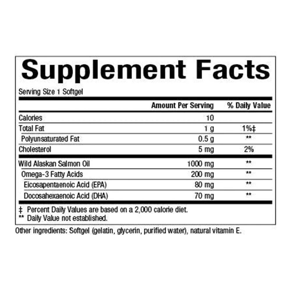 NATURAL FACTORS - WILD ALASKAN SALMON OIL - 90 KAPSZULA