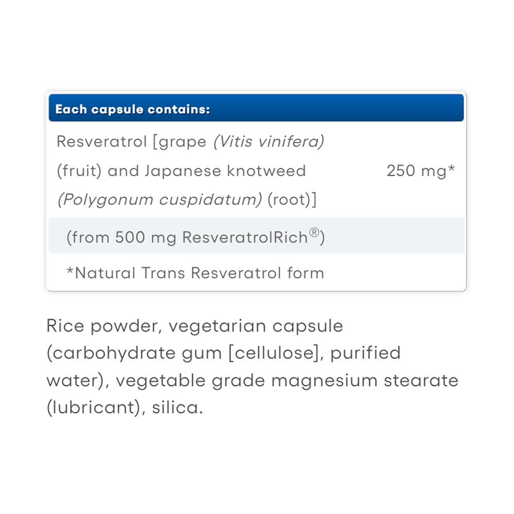 NATURAL FACTORS - RESVERATROLRICH SUPER STRENGTH RESVERATROL KONCENTRÁTUM 500 MG - 60 KAPSZULA