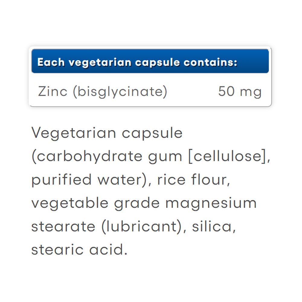 NATURAL FACTORS - CINK BISZGLICINÁT 50 MG - 120 KAPSZULA