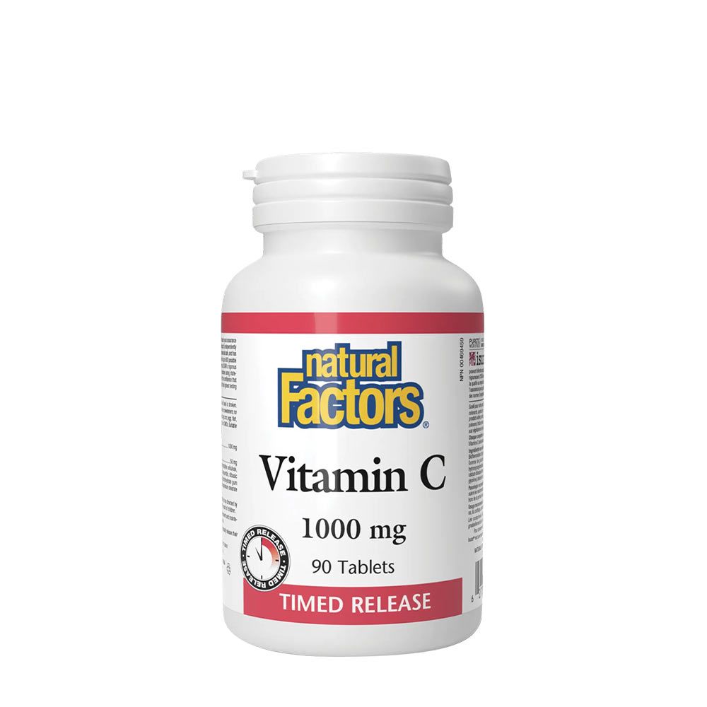 NATURAL FACTORS - VITAMIN C TIME RELEASE 1000 MG - 90 TABLETTA NATURAL FACTORS - VITAMIN C TIME RELEASE 1000 MG - 90 TABLETTA