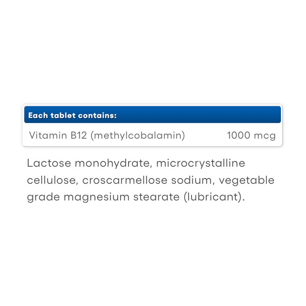 NATURAL FACTORS - B12 METHYLCOBALAMIN 1000 MCG - 180 TABLETTA NATURAL FACTORS - B12 METHYLCOBALAMIN 1000 MCG - 180 TABLETTA
