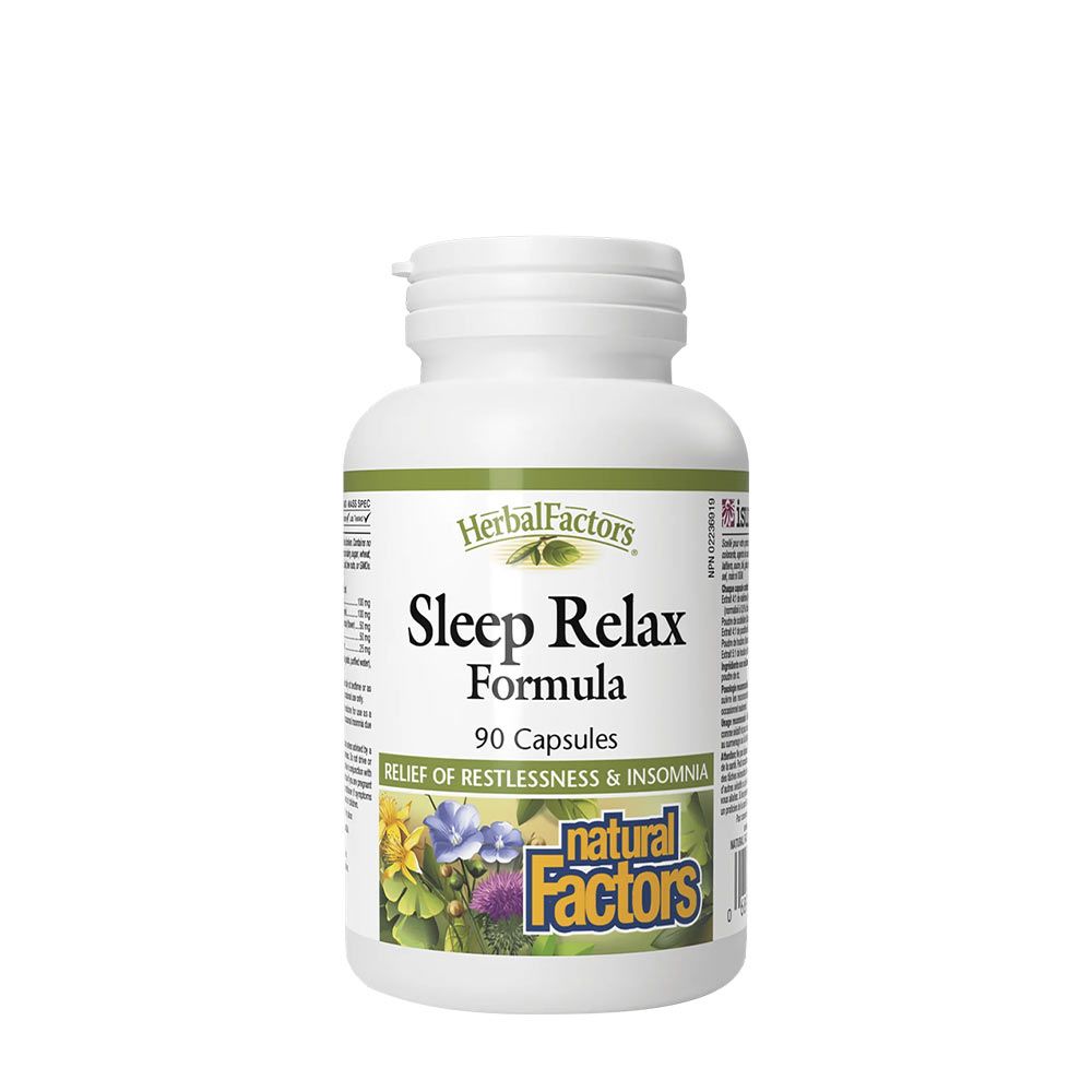 NATURAL FACTORS - SLEEP RELAX FORMULA - 90 KAPSZULA NATURAL FACTORS - SLEEP RELAX FORMULA - 90 KAPSZULA
