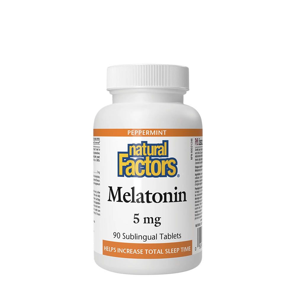 NATURAL FACTORS - MELATONIN 5 MG - 90 TABLETTA NATURAL FACTORS - MELATONIN 5 MG - 90 TABLETTA