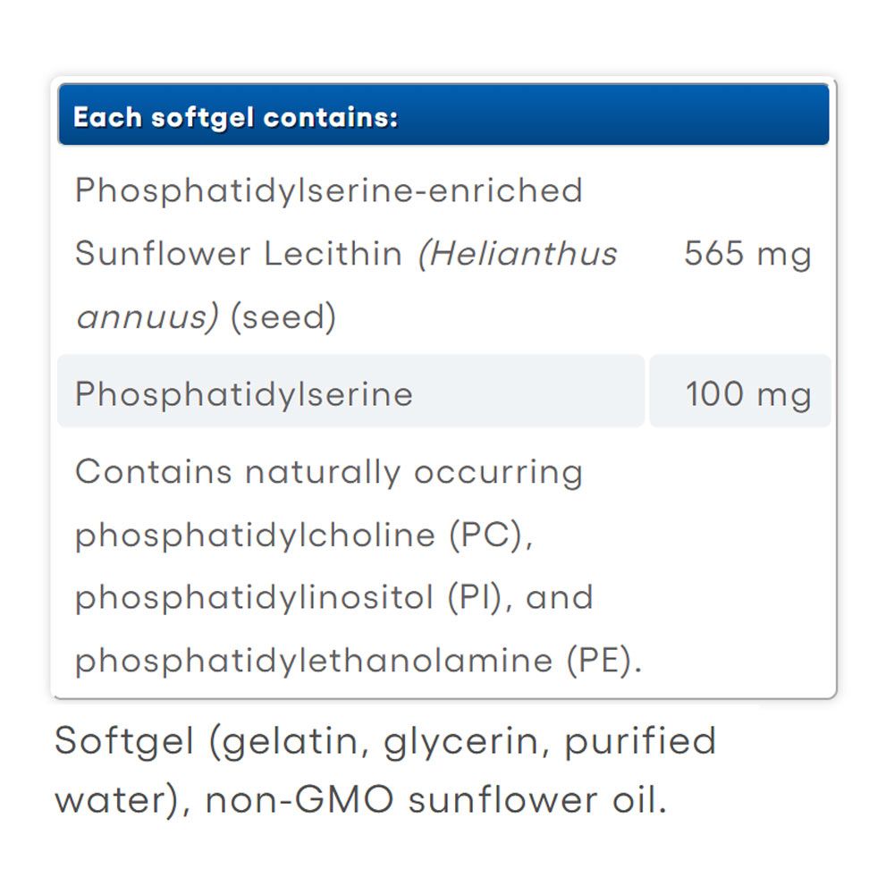 NATURAL FACTORS - PS FOSZFATIDIL-SZERIN 100 MG - 60 KAPSZULA