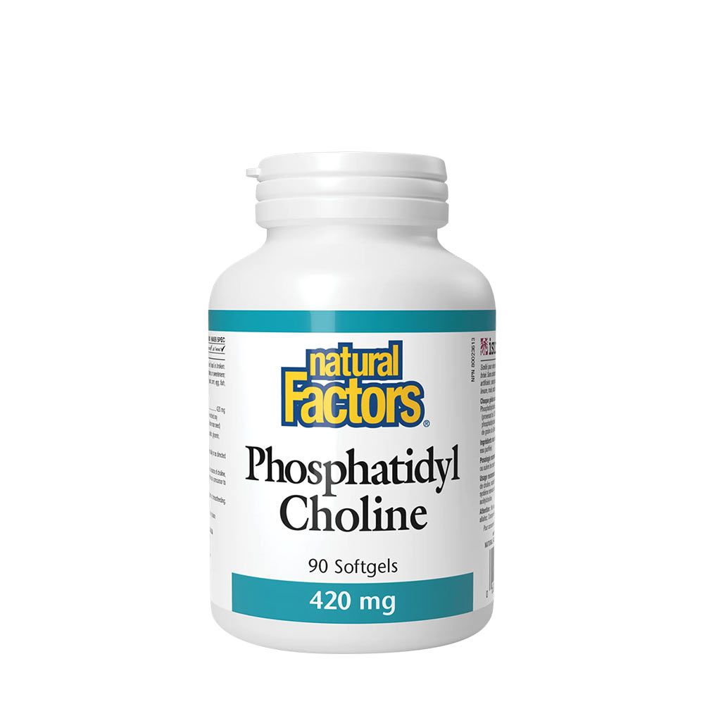 NATURAL FACTORS - PHOSPHATIDYL CHOLINE 420 MG - 90 KAPSZULA NATURAL FACTORS - PHOSPHATIDYL CHOLINE 420 MG - 90 KAPSZULA