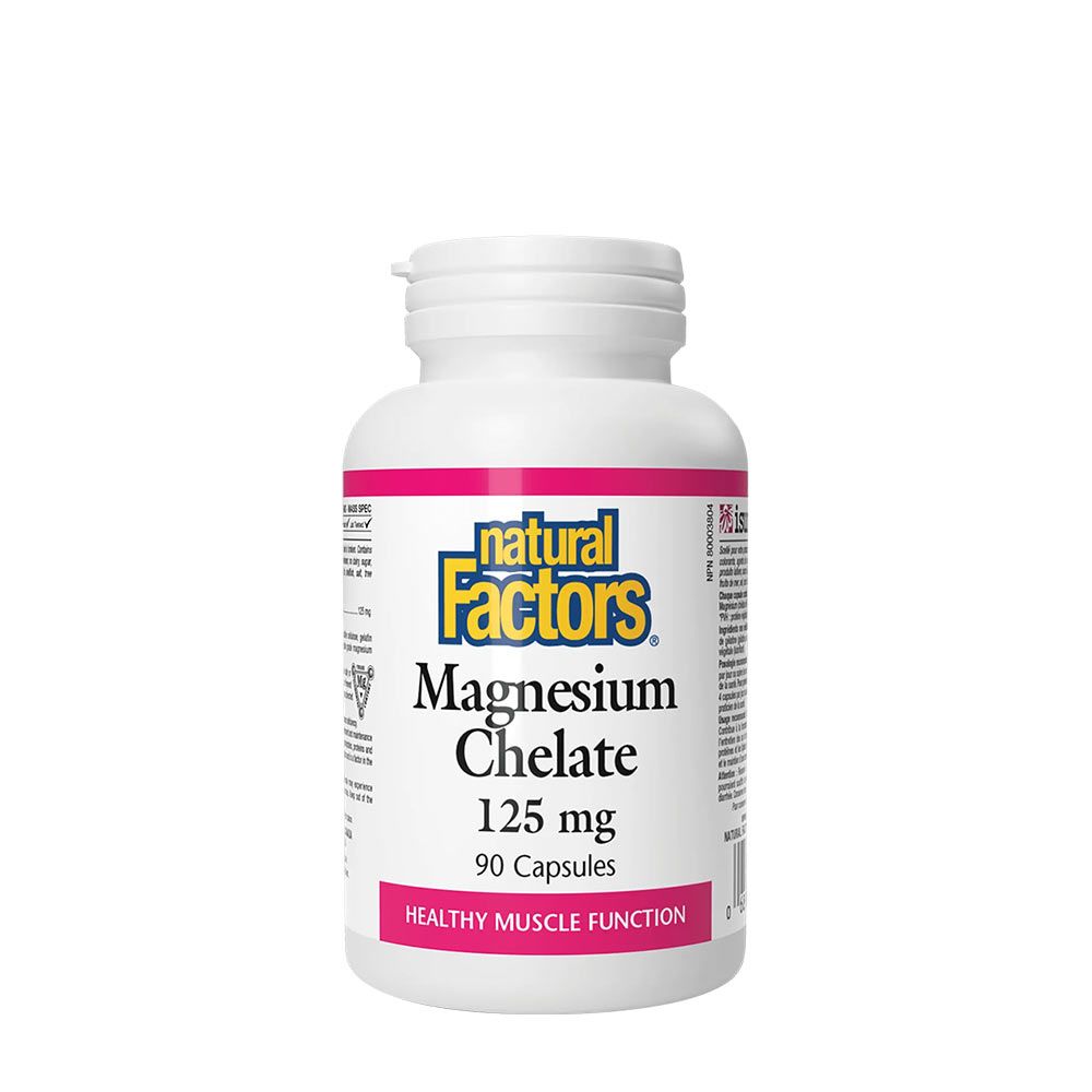 NATURAL FACTORS - MAGNÉZIUM KELÁT 125 MG - 90 KAPSZULA
