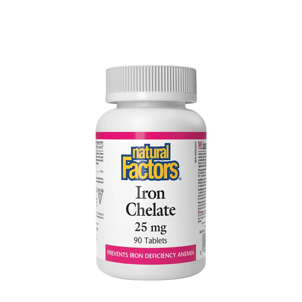 NATURAL FACTORS - VAS KELÁT 25 MG - 90 TABLETTA NATURAL FACTORS - VAS KELÁT 25 MG - 90 TABLETTA