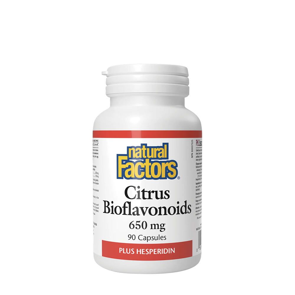NATURAL FACTORS - CITRUS BIOFLAVONOIDS PLUS HESPERIDIN 650 MG - 90 KAPSZULA NATURAL FACTORS - CITRUS BIOFLAVONOIDS PLUS HESPERIDIN 650 MG - 90 KAPSZULA