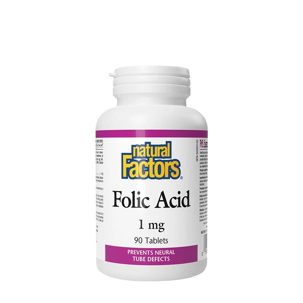 NATURAL FACTORS - FOLIC ACID 1 MG - FOLSAV - 90 TABLETTA NATURAL FACTORS - FOLIC ACID 1 MG - FOLSAV - 90 TABLETTA