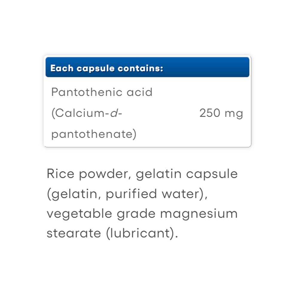 NATURAL FACTORS - PANTOTÉNSAV 250 MG - 90 KAPSZULA NATURAL FACTORS - PANTOTÉNSAV 250 MG - 90 KAPSZULA