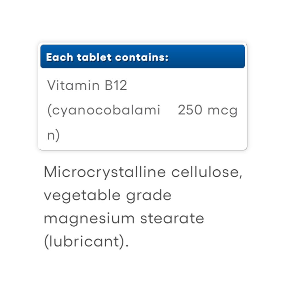 NATURAL FACTORS - VITAMIN B12 250 MCG - 90 TABLETTA NATURAL FACTORS - VITAMIN B12 250 MCG - 90 TABLETTA