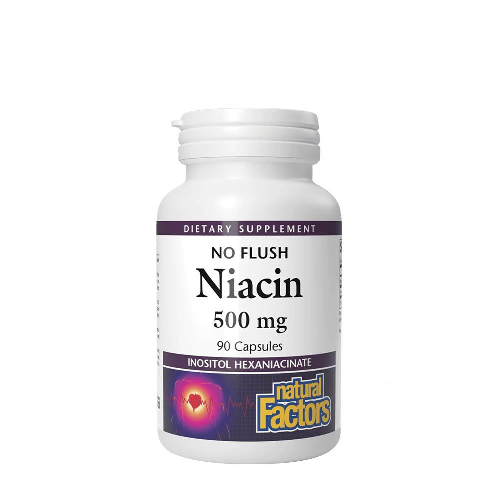 NATURAL FACTORS - NIACIN 500 MG - 90 KAPSZULA NATURAL FACTORS - NIACIN 500 MG - 90 KAPSZULA